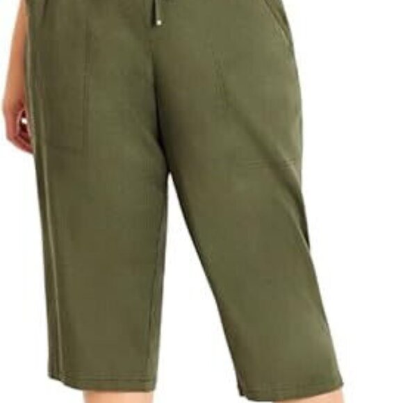 Evans Crop Linen Visc Plus Sz 22 - Picture 2 of 4
